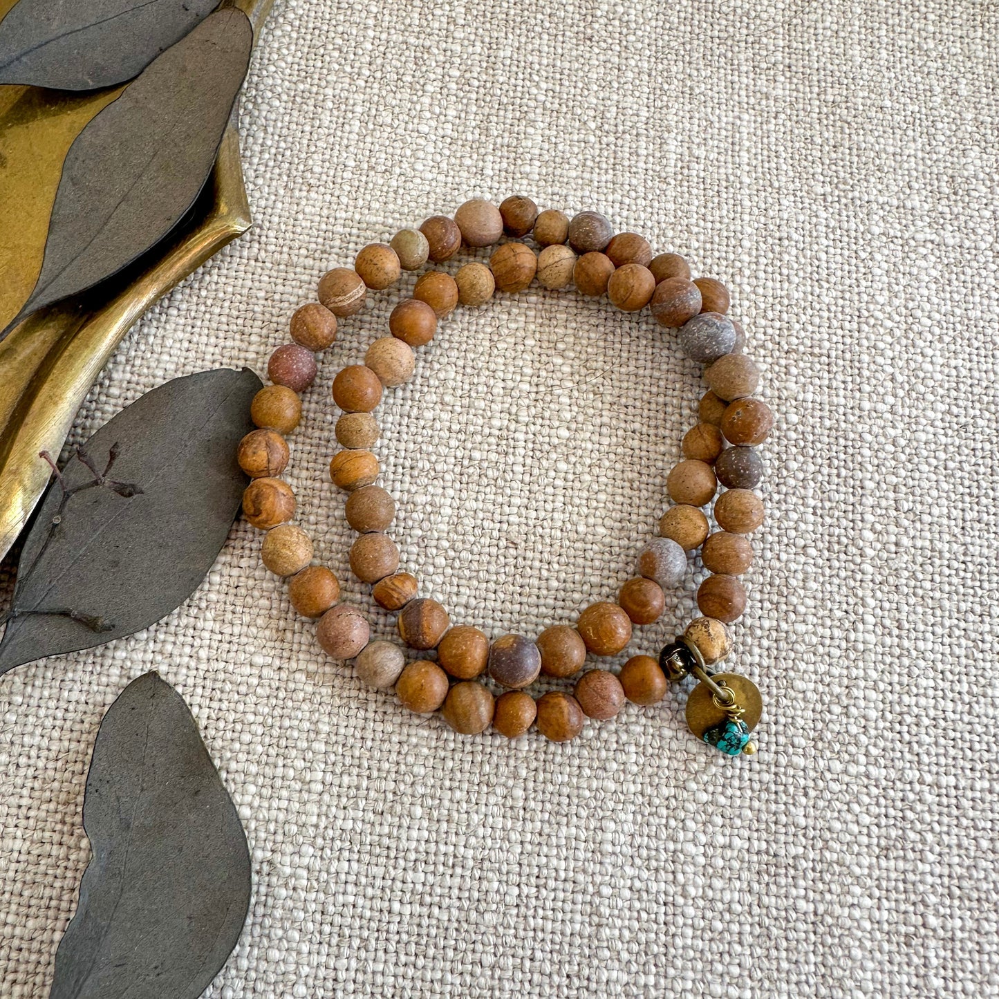 JASPER BEADED WRAP BRACELET