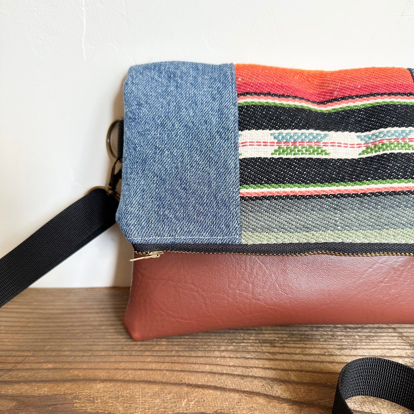FOLDOVER CROSSBODY - Desert Horizon/Denim