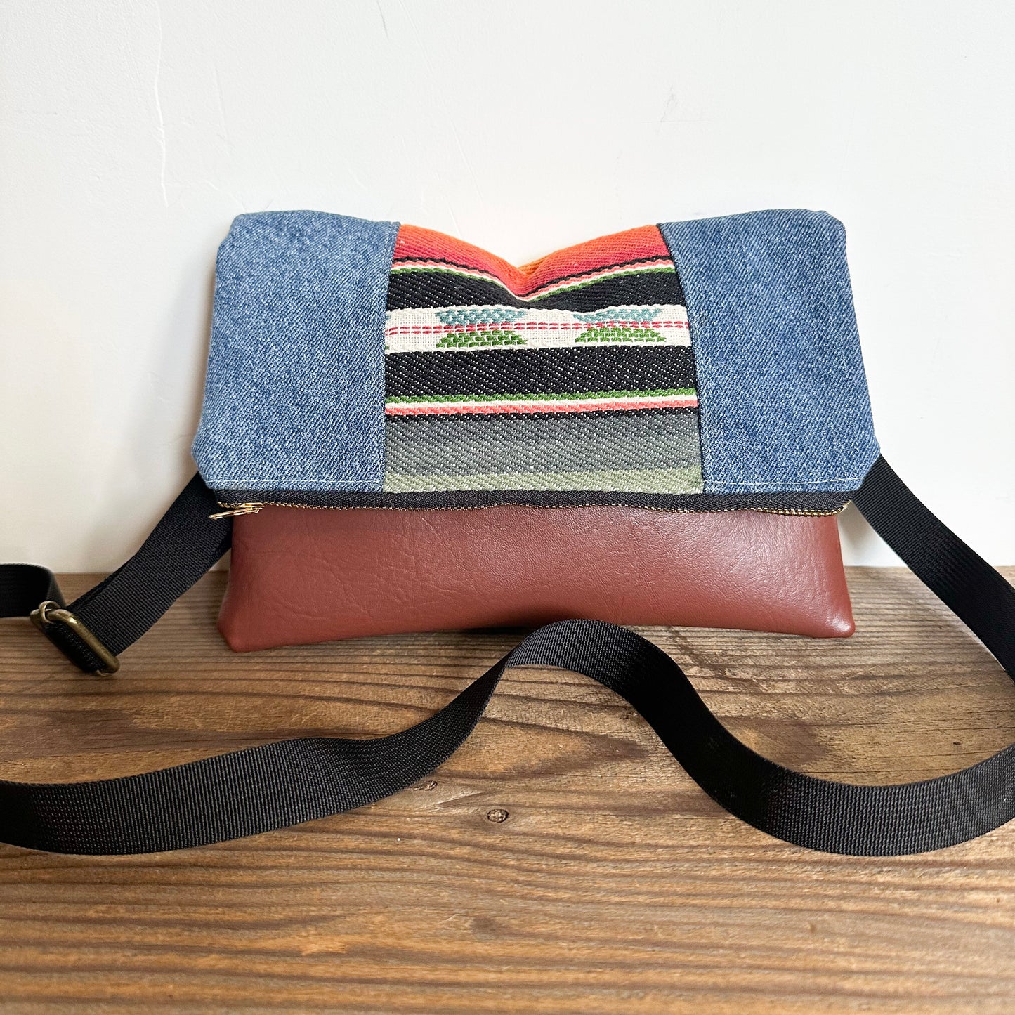 FOLDOVER CROSSBODY - Desert Horizon/Denim