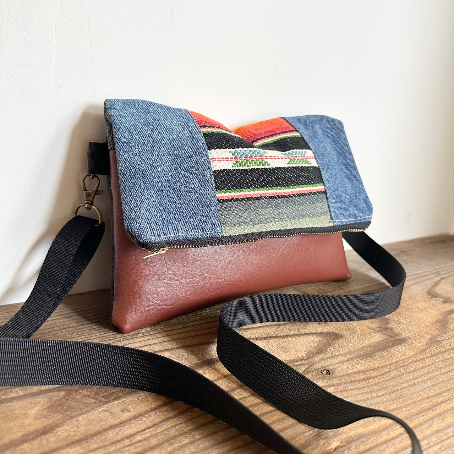 FOLDOVER CROSSBODY - Desert Horizon/Denim