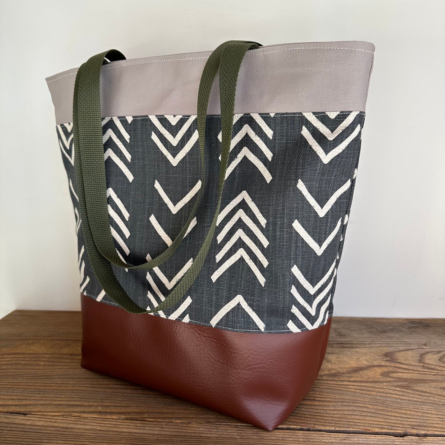 Black Mudcloth Tote