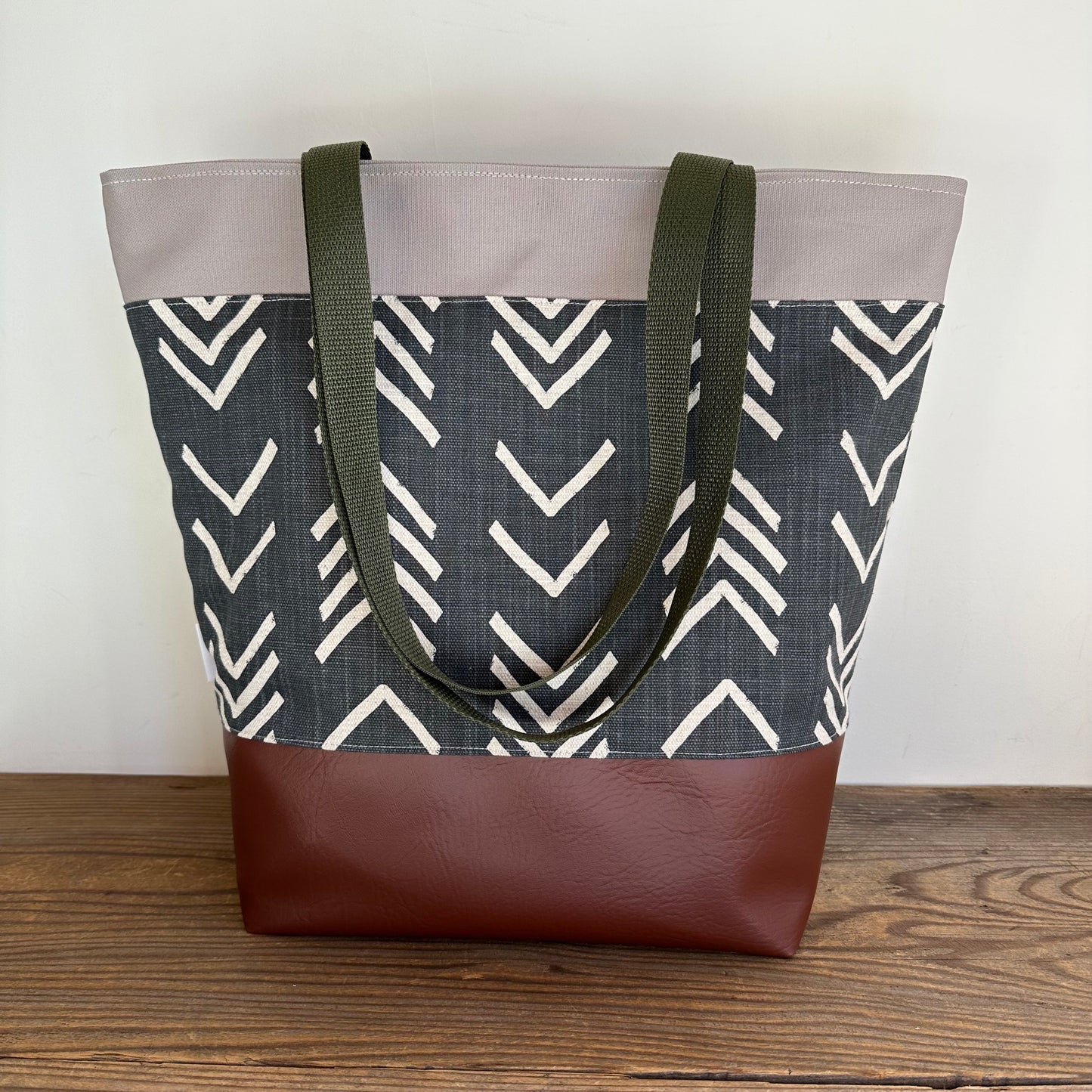 Black Mudcloth Tote