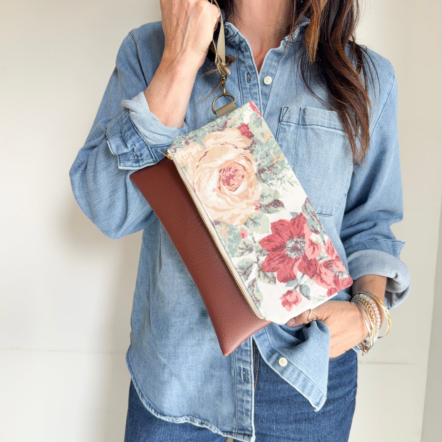 FOLDOVER CLUTCH- Vintage Floral