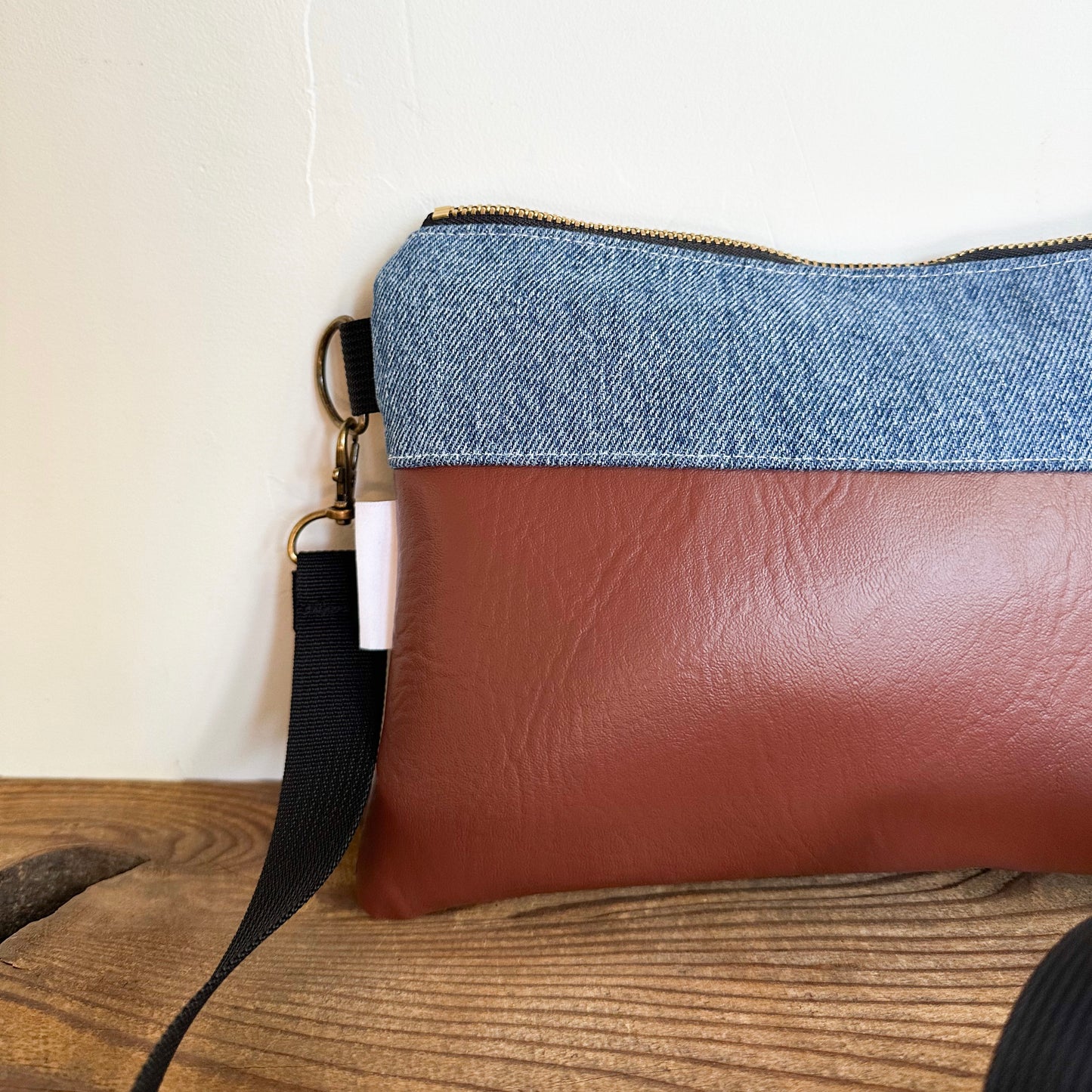 SMALL CROSSBODY - Navy Bloom + Charcoal Stonewashed + Denim