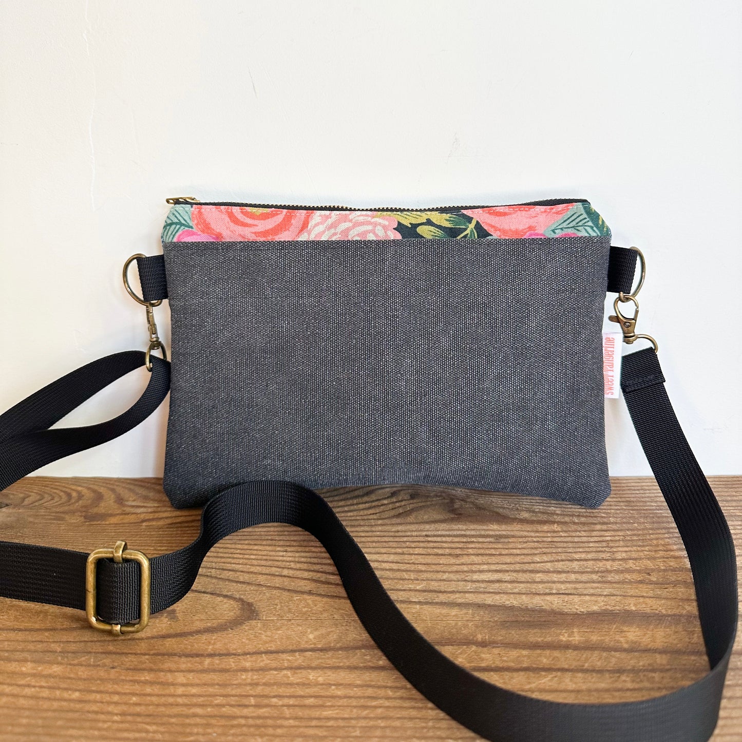 SMALL CROSSBODY - Navy Bloom + Charcoal Stonewashed + Denim
