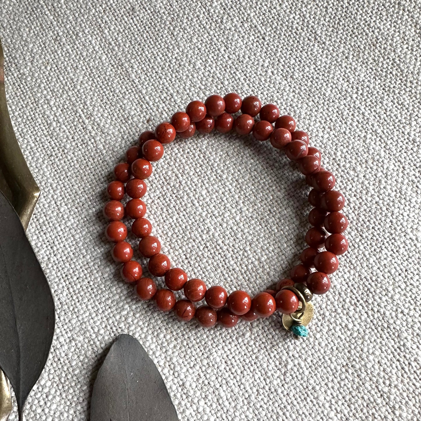 RED JASPER WRAP BRACELET
