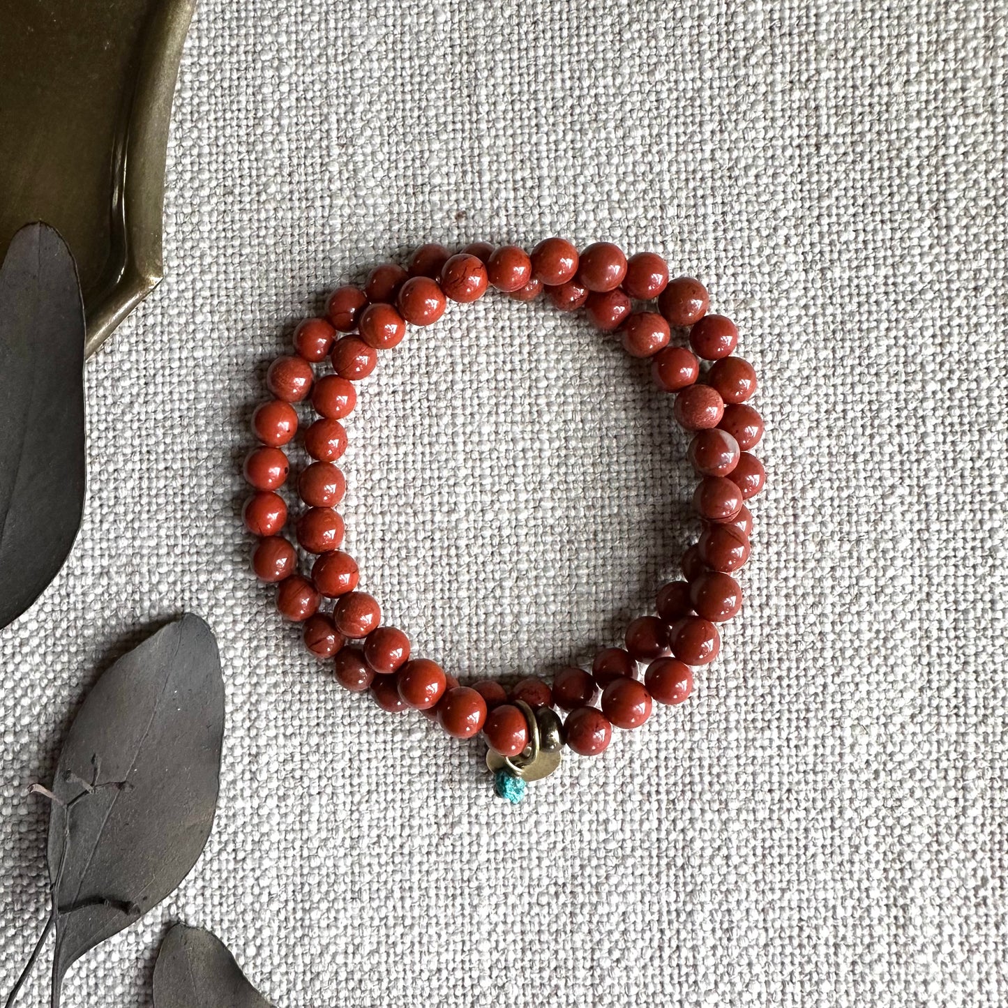 RED JASPER WRAP BRACELET