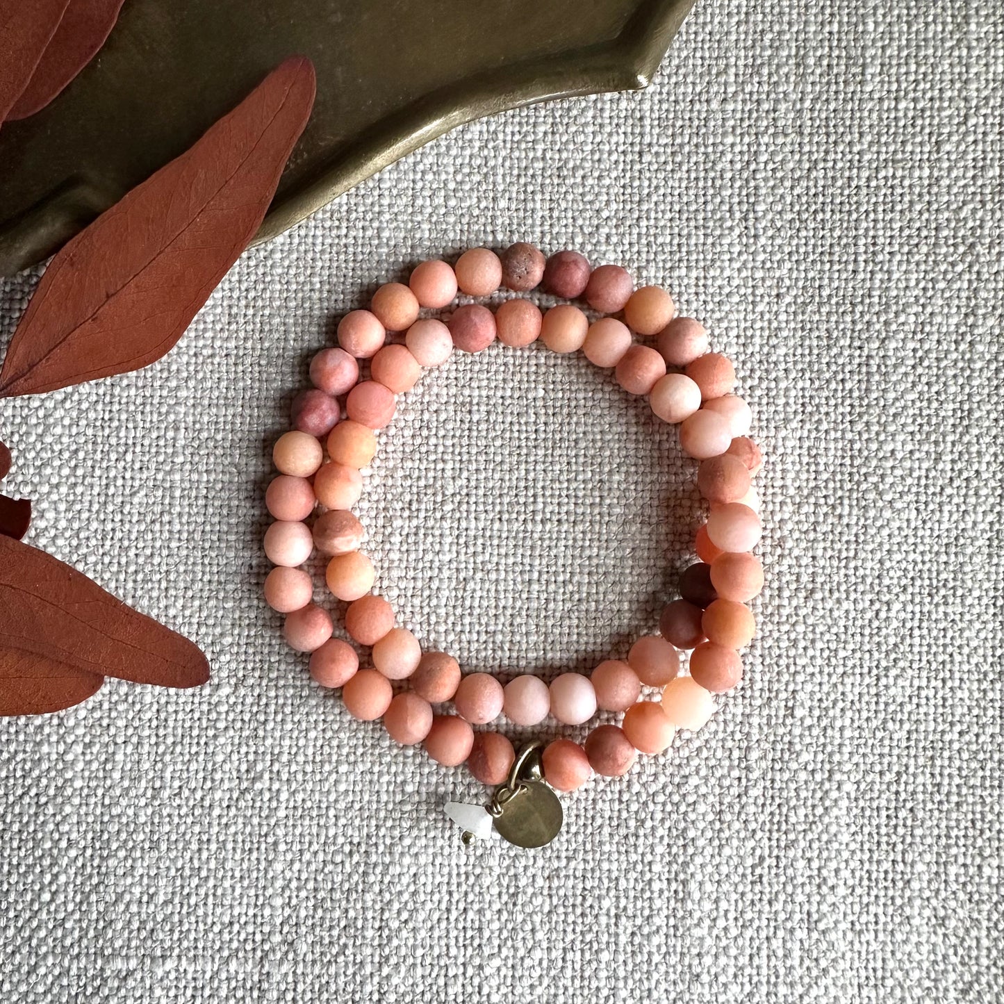 MATTE AVENTURINE WRAP BRACELET