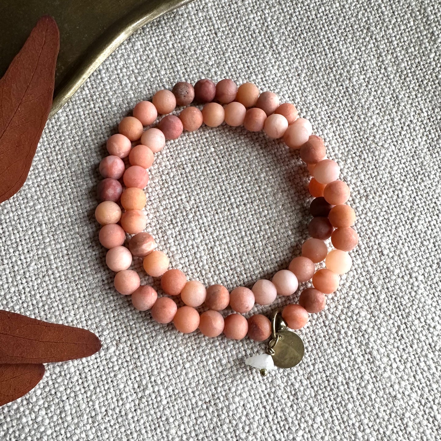 MATTE AVENTURINE WRAP BRACELET