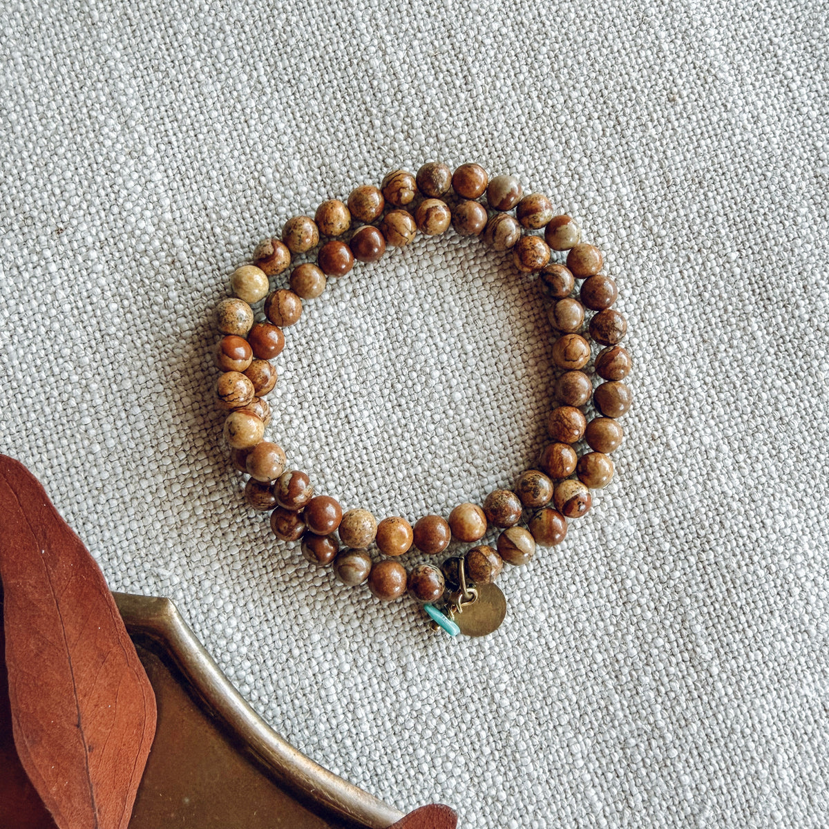 JASPER BEADED WRAP BRACELET