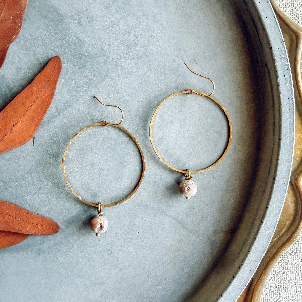 DRUZY HAMMERED HOOPS