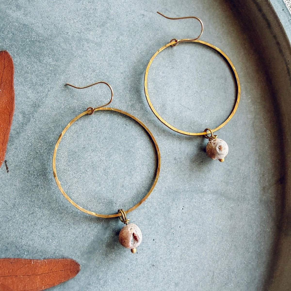 DRUZY HAMMERED HOOPS