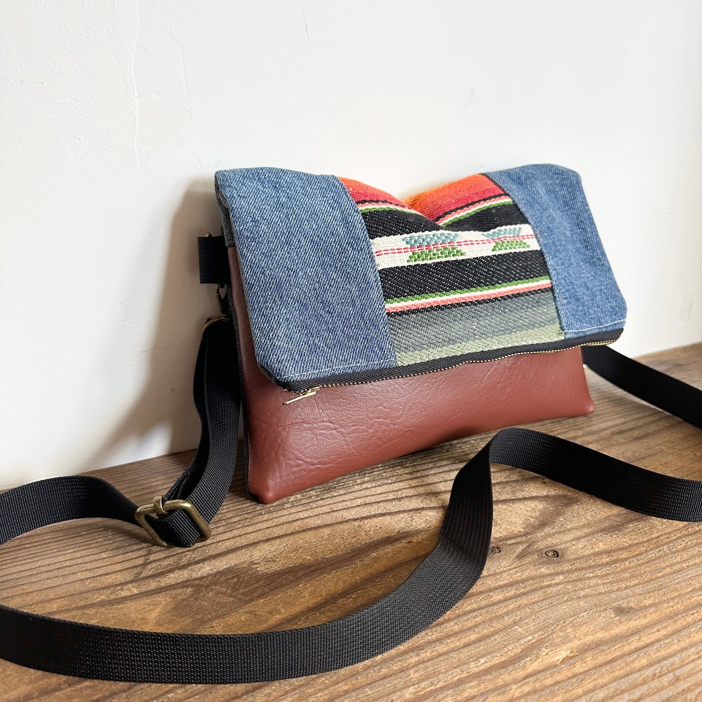 FOLDOVER CROSSBODY - Desert Horizon/Denim